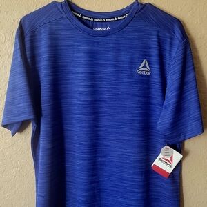 Reebok Men's Striped Blue Tee